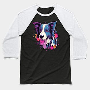 Border Collie Mothers Day Baseball T-Shirt